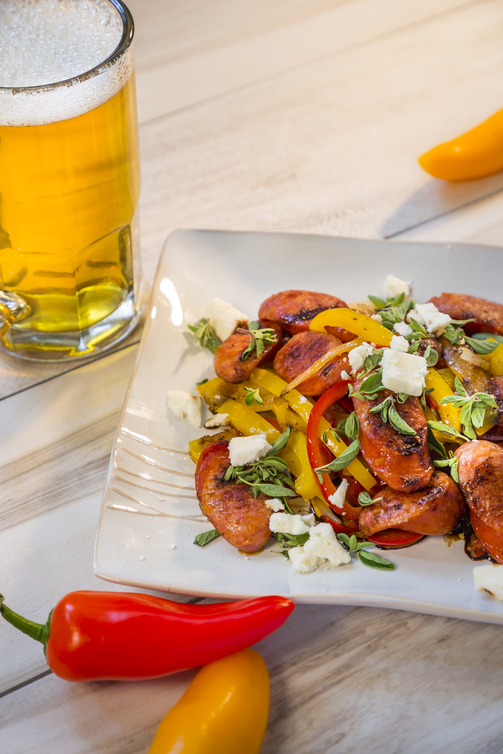 Sausage & Peppers - Chef Maka
