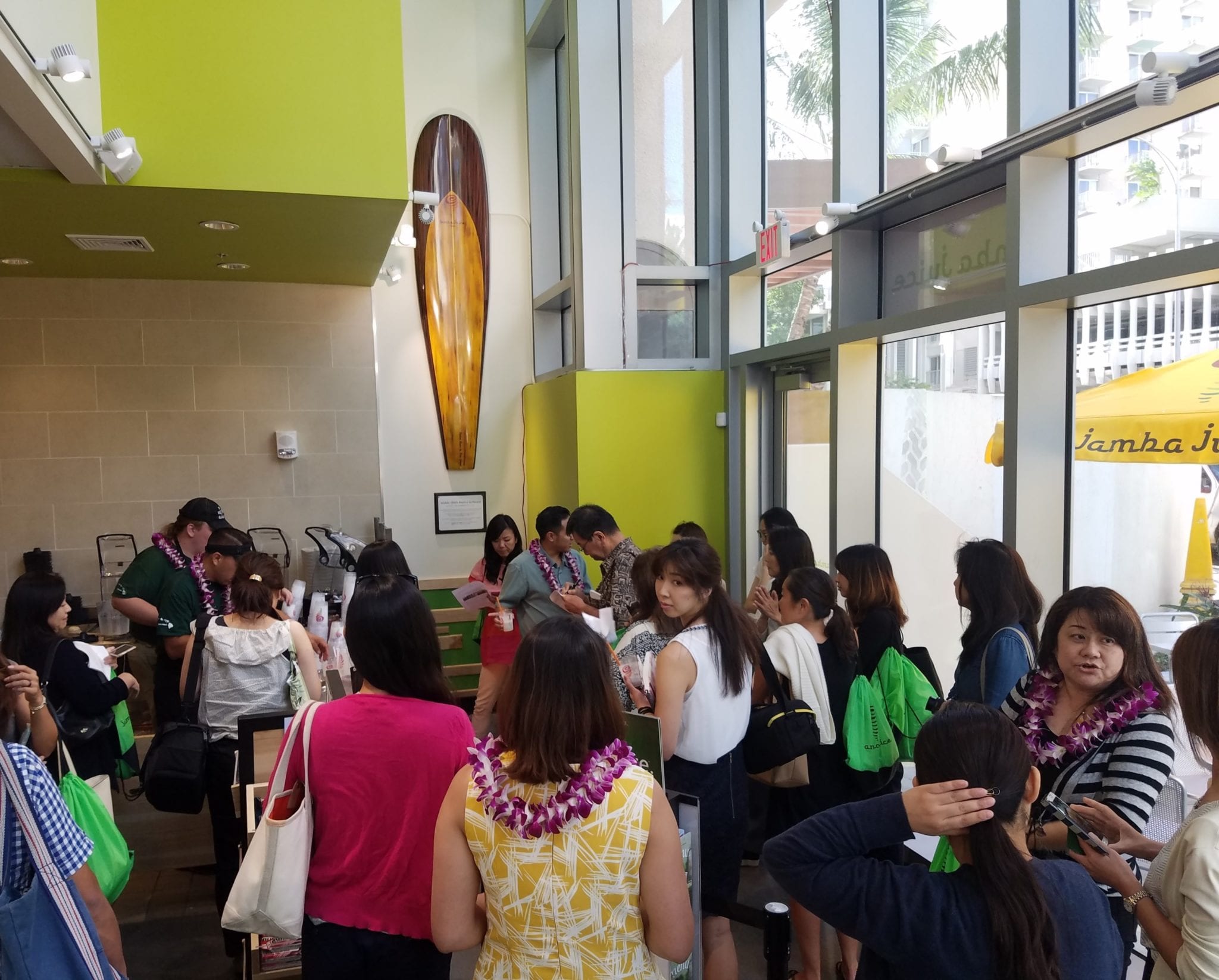 Grand Opening Waikiki Trade Center Jamba Juice Hawaii Harris